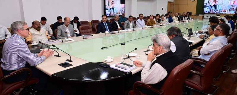 وزیر اعلیٰ کی صدارت میں جموں و کشمیر میں مشن اسکل کے فریم ورک کی ابتدائی میٹنگ منعقد