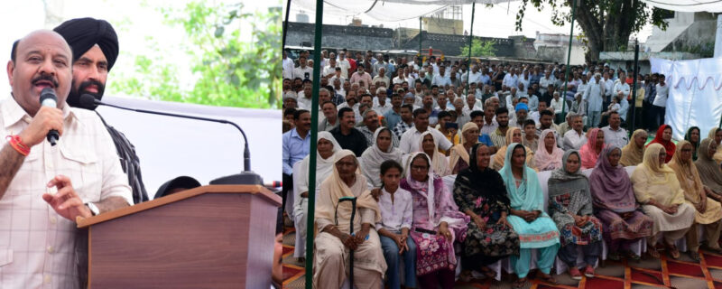 نائب وزیراعلیٰ کا آر ایس پورہ کادورہ اور سرحدی علاقوں کی ترقی پرزور