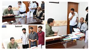 وزیر جاوید ڈار کی وفود سے ملاقات