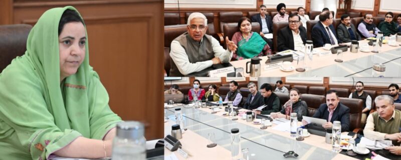 سکینہ اِیتو نے جموںوکشمیر یونیورسٹیوں کی تعلیمی سرگرمیوں ، تحقیقی اقدامات اور اِدارہ جاتی ترقی کا جائزہ لیا