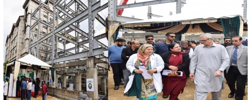 وزیر اعلیٰ نے ایل ڈی ہسپتال کے روسیعی بلاک پر کام کی پیش رفت کا جائیزہ لیا ، بروقت تکمیل پر زور دیا