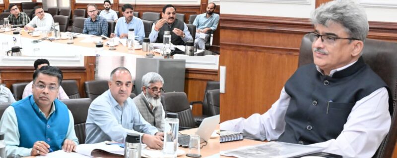 چیف سیکرٹری نے جموں وکشمیر کے اَضلاع میں کے وِی اور جے این وِی کے قیام کے عمل کا جائزہ لیا