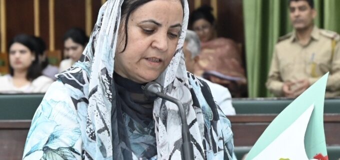 سکینہ اِیتو نے جموں و کشمیراسمبلی میں’ پرائیویٹ یونیورسٹیوں کے قیام کا بِل‘ پیش کیا