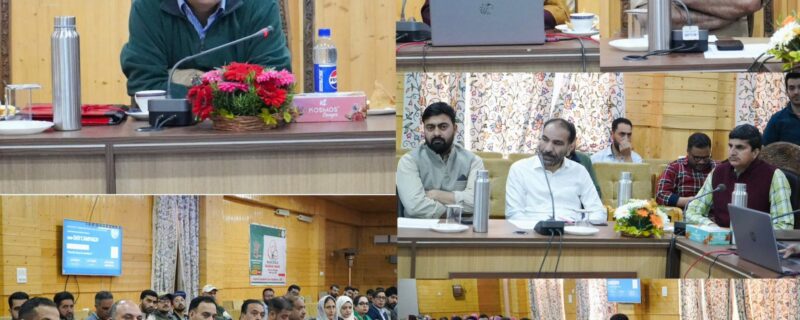 زُبیر احمد نے بانڈی پورہ میں این ایم بی اے کی عمل آوری کا جائزہ لیا