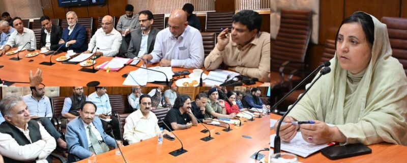 سکینہ اِیتو نے جموںوکشمیرمیں منشیات کی لت کو روکنے کیلئے تعلیمی اِداروں اور کوچنگ سینٹروں میں لازمی سکریننگ پر زور دیا