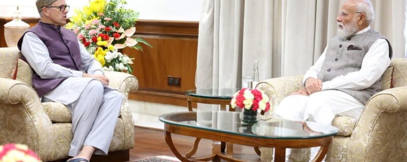 عمر عبداللہ کی وزیر اعظم سے ملاقات
