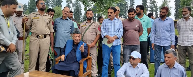 عبدالرحیم راتھر نے یوسمرگ میں سیاحتی ترقیاتی کاموں کا جائزہ لیا
