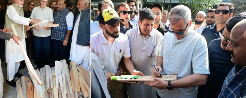 وزیراعلیٰ عمر عبداللہ نے کشمیر کی کرکٹ بیٹ اِنڈسٹری کے تحفظ کیلئے حکومت کے مکمل تعاون کایقین دِلایا