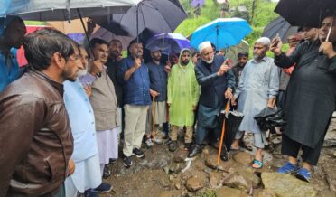 جاوید رانا کا سیلاب سے متاثرہ پیر پنجال علاقوں کا تفصیلی دورہ