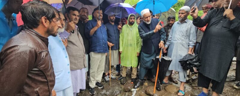 جاوید رانا کا سیلاب سے متاثرہ پیر پنجال علاقوں کا تفصیلی دورہ