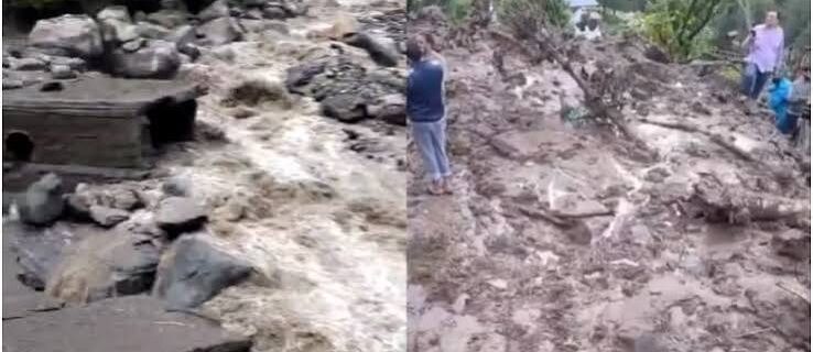 جموں و کشمیر میں 24 گھنٹوں میں 12 مقامات پر بادل پھٹنے کے واقعات