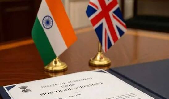 ہند،برطانیہ تجارتی معاہدہ نافذ، کسانوں اور چھوٹی و درمیانہ درجے کی صنعتوں کو فائدہ ہوگا