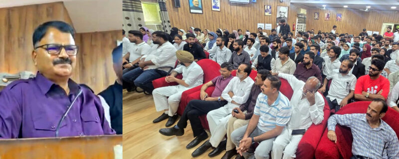 جاوید رانا نے جموں یونیورسٹی میں’’فارسٹ رائٹس ایکٹ کی عمل آوری اورآئندہ کے لائحہ عمل‘‘ کے موضوع پرمنعقدہ سمینار میں شرکت کی