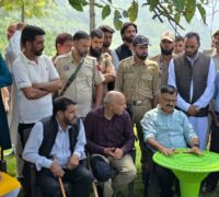 جاوید رانا نے پونچھ میں لینڈ سلائیڈنگ اور سیلاب سے متاثرہ علاقوں کا دورہ کیا