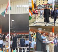 ناصر اسلم وانی نے 80ویں یوم آزادی کے موقعہ پر ڈِی پی ایل کپواڑہ میں قومی پرچم لہرایا او رسلامی لی