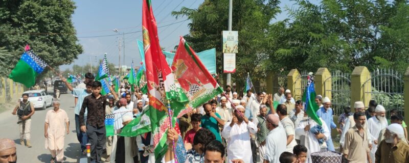 سوپور میں عید میلاد النبی ؐکا عظیم الشان جلوس برآمد