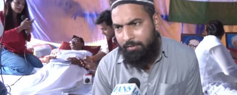محمد جنید جھارکھنڈ کے طلبہ کے احتجاج کی حمایت کے لیے پہنچ گئے رانچی