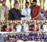 سپیکر نے تُجن میں کرکٹ ٹورنامنٹ کا اِفتتاح کیا