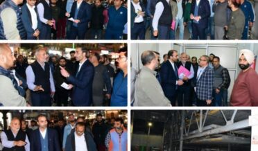 سری نگر سمارٹ سٹی لمٹیڈ کے چیف ایگزیکٹیو آفیسرنے لال چوک کا دیر رات معائینہ کیا