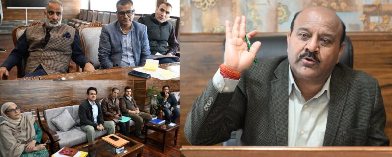 نائب وزیر اعلیٰ نے 50 بستروں والے ایس ڈی ایچ حضرت بل عمارت کی تعمیر کا جائیزہ لیا