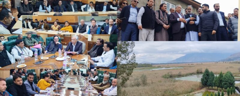 ماحولیاتی کمیٹی نے آنچار جھیل کے تحفظ کا جائزہ لیااور سکمز کے ویسٹ مینجمنٹ کا معائینہ کیا
