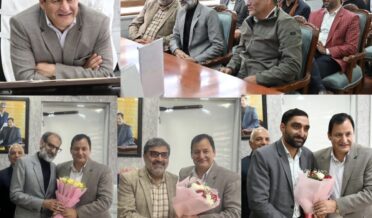 فائنانس اینڈ اکائونٹس سروسز ایمپلائز ایسو سی ایشنز نے جاوید ڈار سے ملاقات کی