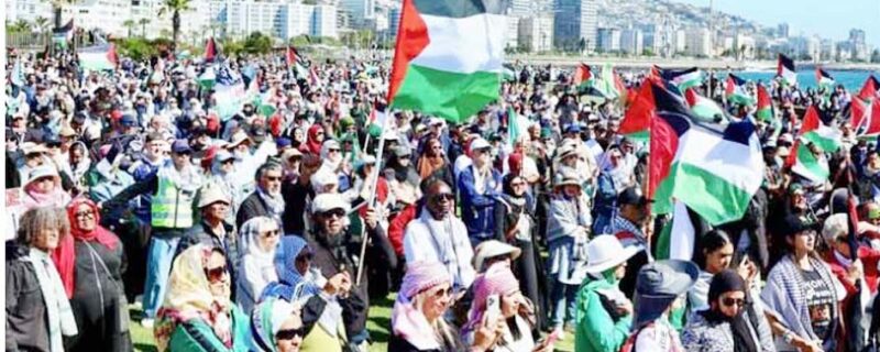 غزہ میں اسرائیلی بربریت کیخلاف مختلف ممالک میں احتجاج