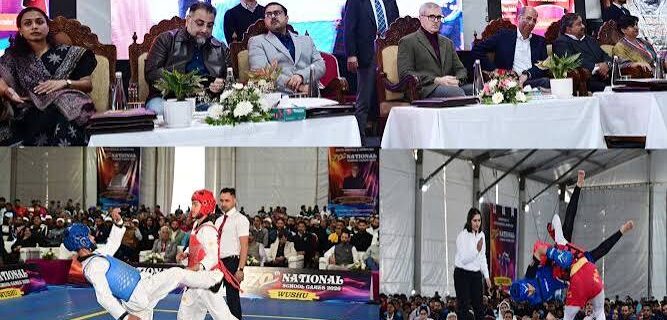 The Chief Minister inaugurated the 70th National School Games in Ganderbal.