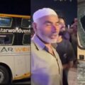 کرنال ہریانہ میں دہلی سے سرینگر جانے والی بس پر پتھراو
